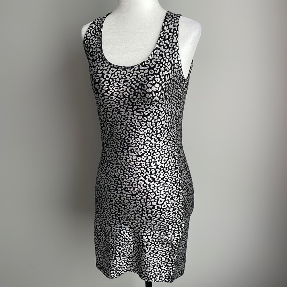 Forever 21 Black & Silver Mini Dress